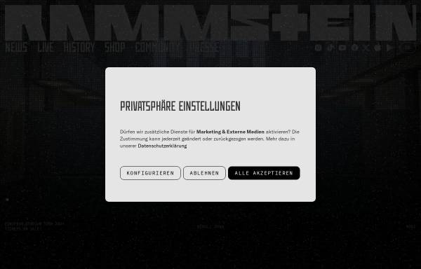 Vorschau von www.rammstein.de, Rammstein
