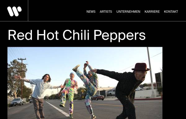 Vorschau von www.warnermusic.de, Warner Music: Red Hot Chili Peppers