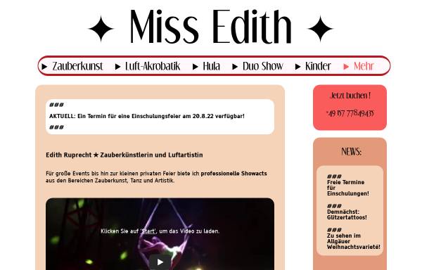 Vorschau von www.missedith.de, Miss Edith