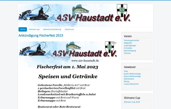 Vorschau von www.asv-haustadt.de, Angelsportverein Haustadt e.V.- Angelsport im Saarland