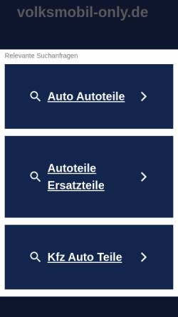 Vorschau der mobilen Webseite www.volksmobil-only.de, Volksmobil Only