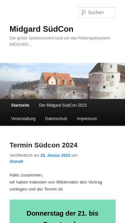 Vorschau der mobilen Webseite www.suedcon.de, SüdCon