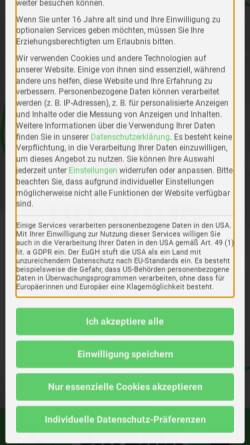 Vorschau der mobilen Webseite www.satema.de, Satema GbR