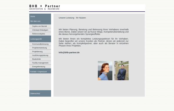 Vorschau von www.bhb-partner.de, Bräutigam und Partner