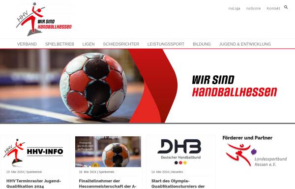 Vorschau von www.hessen-handball.de, Hessischer Handball-Verband e. V.