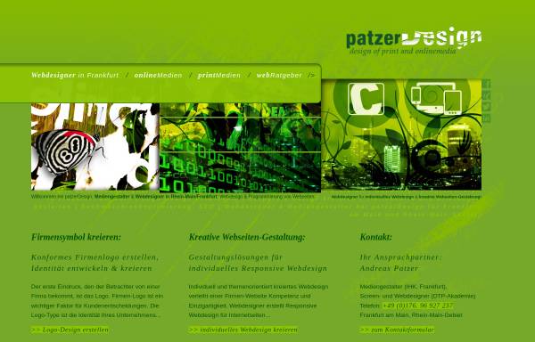 patzerDesign, Andreas Patzer, Webdesigner in Frankfurt