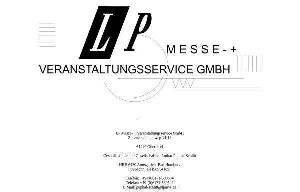 Vorschau von www.lp-messebau.de, LP Messe- und Veranstaltungsservice GmbH
