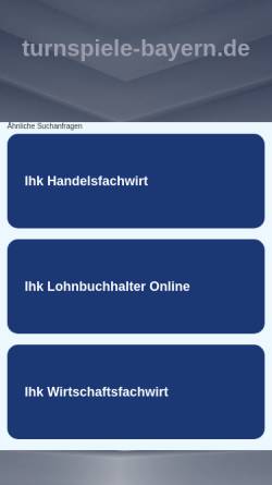 Vorschau der mobilen Webseite www.turnspiele-bayern.de, Bayerischer Turnspiel- Verband