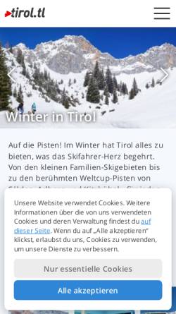 Vorschau der mobilen Webseite www.tirol.tl, Tirol.tl
