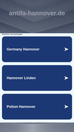 Vorschau der mobilen Webseite www.antifa-hannover.de, Antifaschistische Aktion Hannover (AAH)