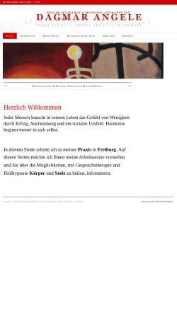 Vorschau der mobilen Webseite www.heilhypnose-therapie.de, Dagmar Angele