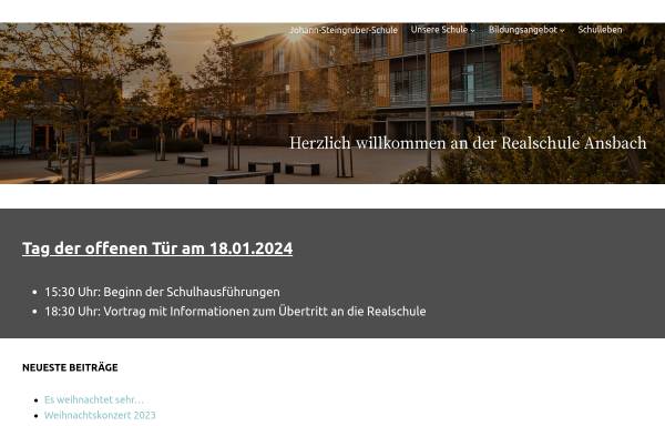 Vorschau von www.realschule-ansbach.de, Staatliche Realschule Ansbach