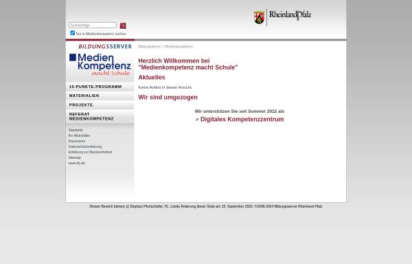 Vorschau von medienkompetenz.bildung-rp.de, Medienkompetenz macht Schule in Rheinland-Pfalz
