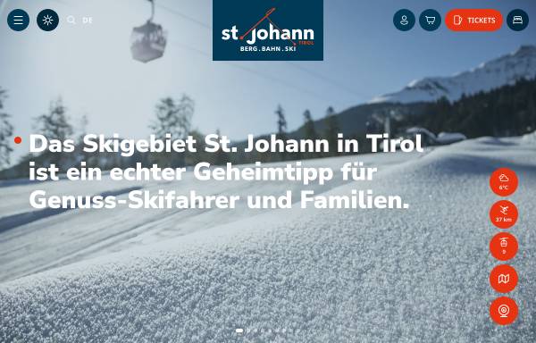 Vorschau von www.bergbahnen-stjohann.at, St. Johann in Tirol