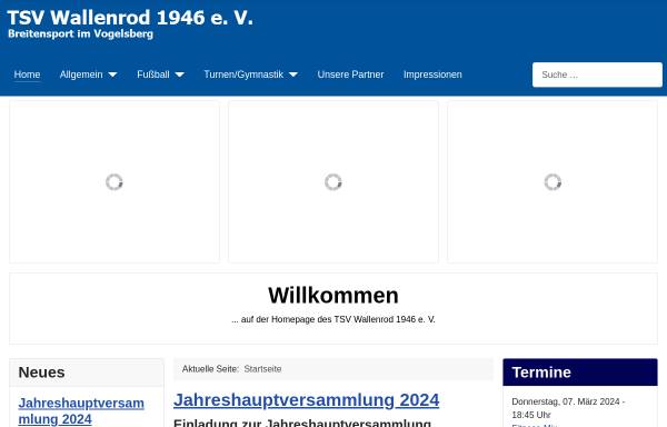Vorschau von www.tsv-wallenrod.de, TSV Wallenrod 1946 e. V.
