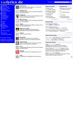 Vorschau der mobilen Webseite www.riolyrics.de, Rio Reiser und Ton Steine Scherben Lyrics