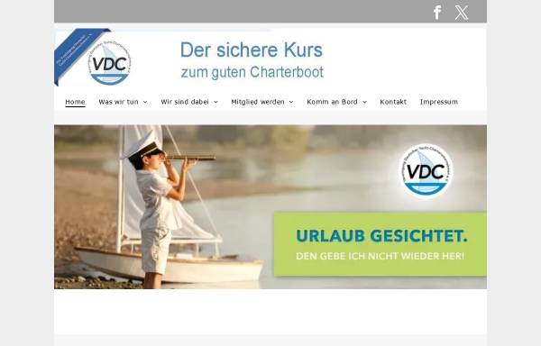 Vorschau von www.vdc.de, Vereinigung Deutscher Yacht-Charterunternehmen e. V.