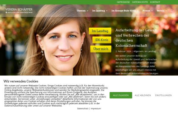 Vorschau von www.verena-schaeffer.de, Schäffer,Verena (MdL)