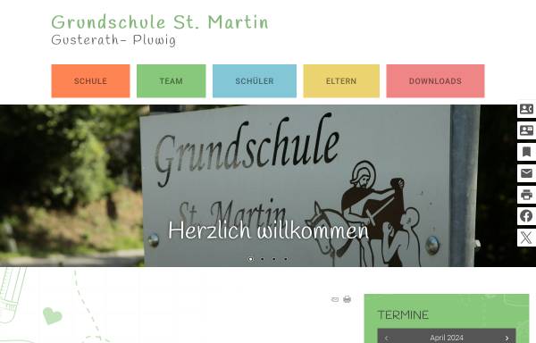 Vorschau von www.grundschule-gusterath-pluwig.de, Grundschule St. Martin Gusterath-Pluwig