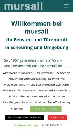 Vorschau der mobilen Webseite www.mursall.de, Mursall GmbH & Co. KG
