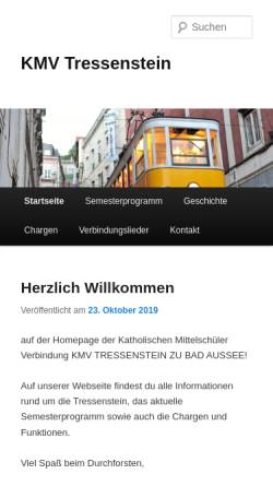 Vorschau der mobilen Webseite www.tressenstein.at, Tressenstein Bad Aussee
