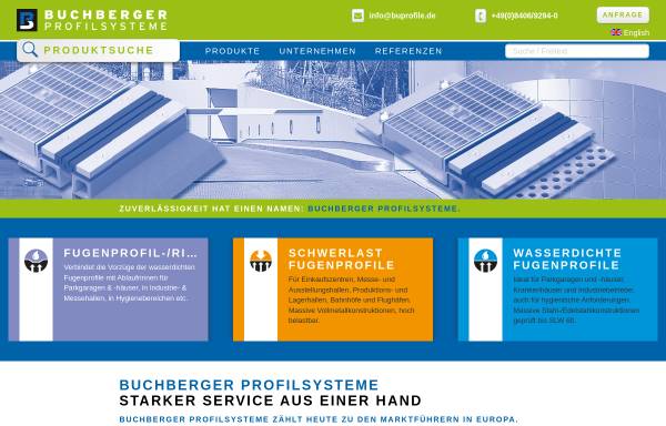 Vorschau von www.buprofile.de, Buchberger Profilsysteme GmbH