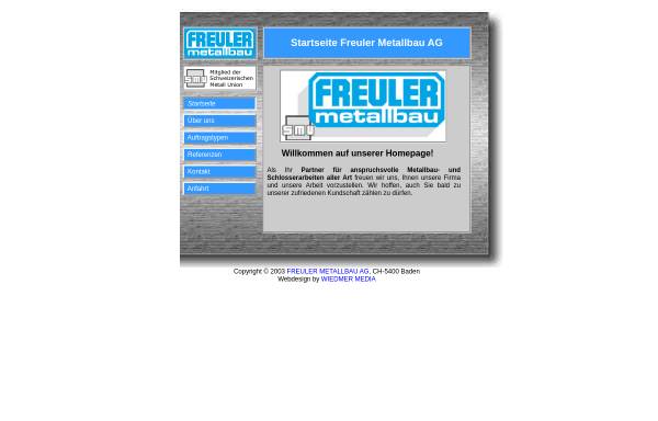 Vorschau von www.freuler-metallbau.ch, Freuler Metallbau AG