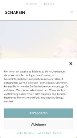 Vorschau der mobilen Webseite www.scharein.de, Scharein, Günter