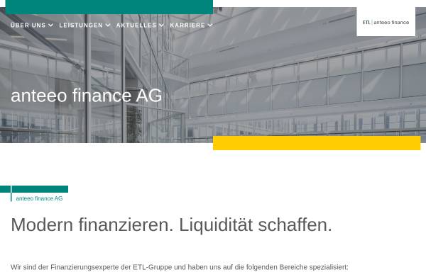 Vorschau von www.anteeo-finance.de, anteeo finance AG