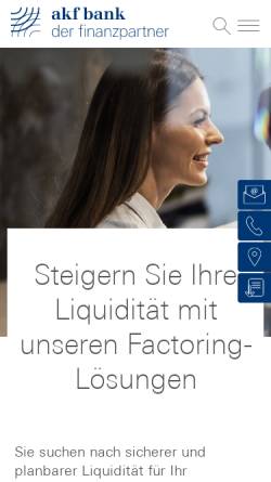 Vorschau der mobilen Webseite www.ernst-factoring.de, Ernst Factoring GmbH