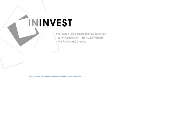Vorschau von www.ininvest-info.de, Ininvest GmbH