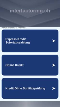 Vorschau der mobilen Webseite www.interfactoring.ch, InterFactoring AG