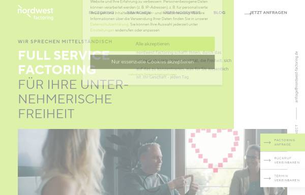 Vorschau von www.nordwest-factoring.de, Nordwest Factoring und Service GmbH