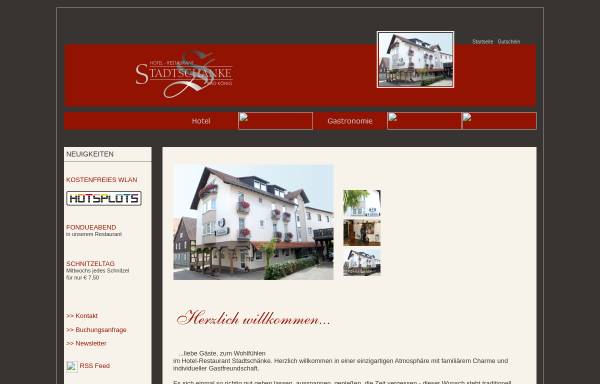 Vorschau von www.hotel-stadtschaenke.de, Hotel-Restaurant Stadtschänke