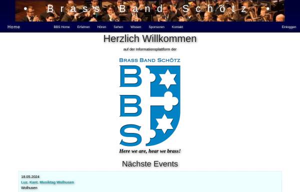 Vorschau von www.bbschoetz.ch, Brass Band Schötz