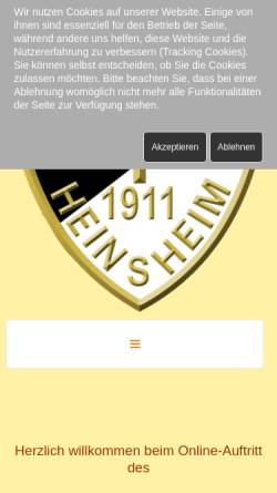 Vorschau der mobilen Webseite www.tsv-heinsheim.de, TSV Heinsheim 1911 e.V.
