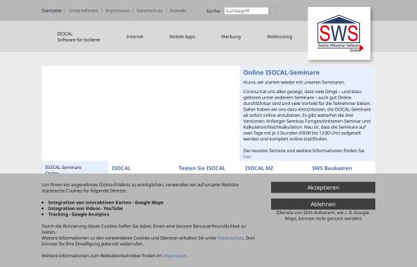 Vorschau von www.software-sws.de, Sascha Willwacher Softwareentwicklung