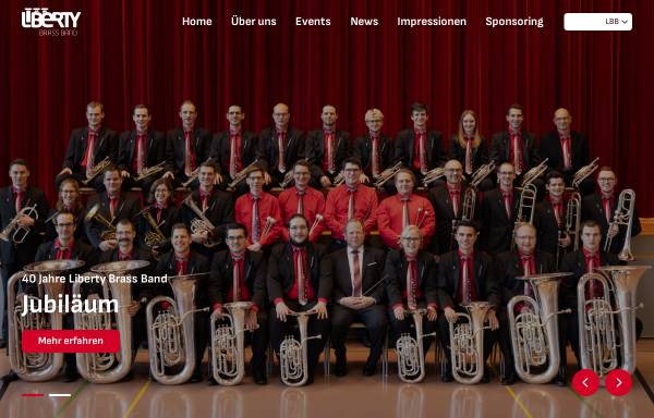 Vorschau von www.lbb.ch, Liberty Brass Band Ostschweiz