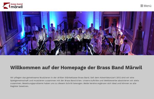Vorschau von www.mgmaerwil.ch, Musikgesellschaft Brass Band Märwil