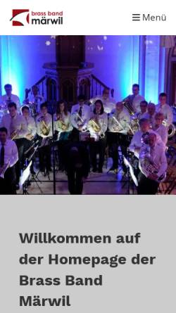 Vorschau der mobilen Webseite www.mgmaerwil.ch, Musikgesellschaft Brass Band Märwil