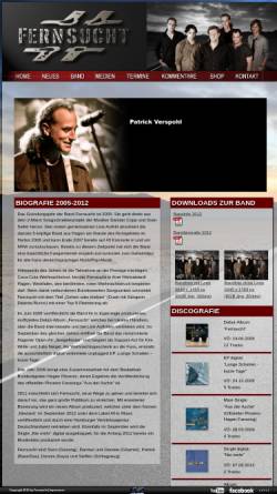 Vorschau der mobilen Webseite fernsucht-band.de, Fernsucht