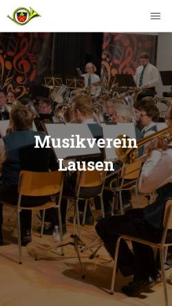 Vorschau der mobilen Webseite www.mvlausen.ch, Musikverein Lausen