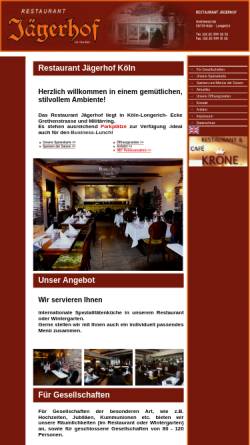 Vorschau der mobilen Webseite www.web-flag.de, Restaurant Jägerhof