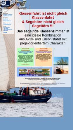 Vorschau der mobilen Webseite www.das-segelnde-klassenzimmer.de, crea team aquaeventives, Hermans & Schmidt GbR