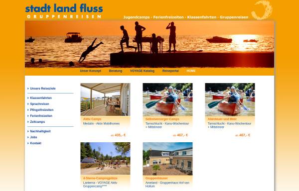 Vorschau von www.stadtlandfluss.de, Stadt land fluss Gruppen- und Studienreisen GmbH