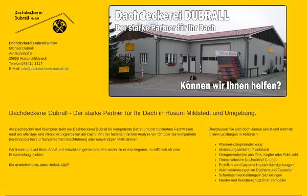 Vorschau von www.dachdeckerei-dubrall.de, Dachdeckerei Dubrall