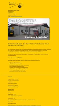 Vorschau der mobilen Webseite www.dachdeckerei-dubrall.de, Dachdeckerei Dubrall
