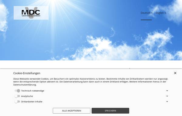 Vorschau von www.mdc-vertrieb.de, MDC Vertriebs-GmbH
