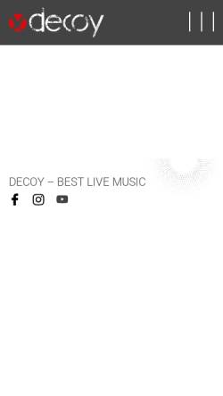 Vorschau der mobilen Webseite decoy-band.de, Decoy