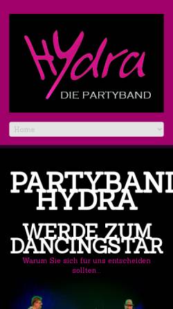 Vorschau der mobilen Webseite www.hydra-music.at, Hydra